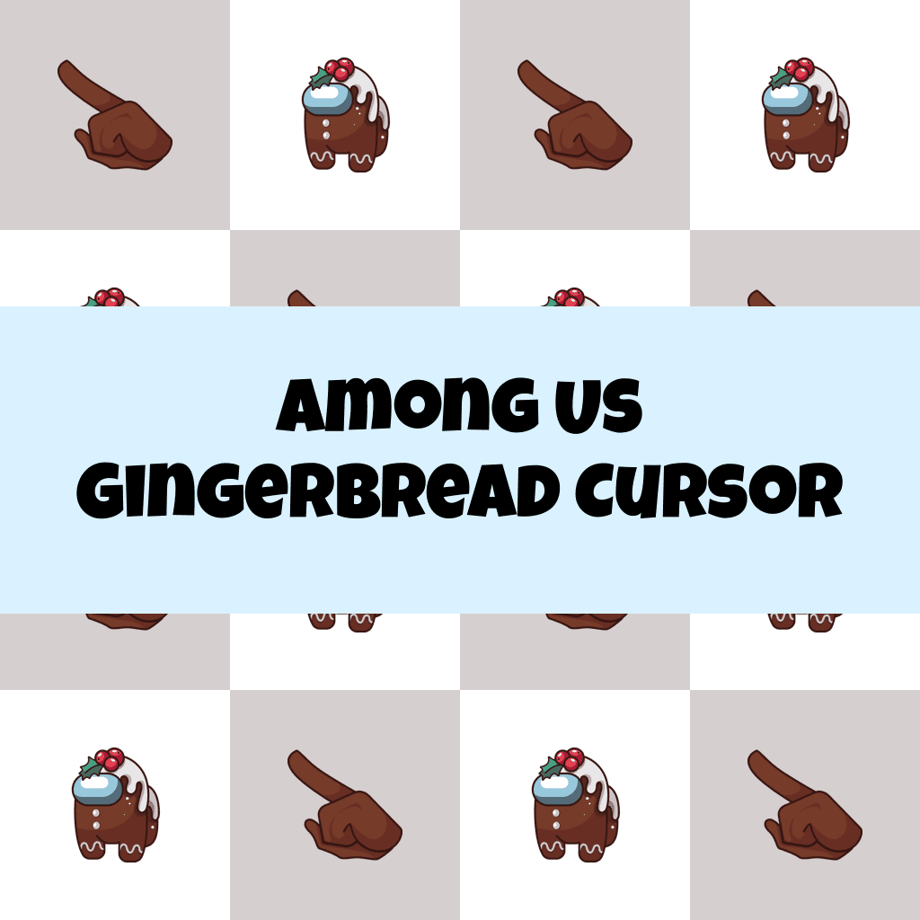 Preview Among Us Gingerbread cursor custom cursor pack
